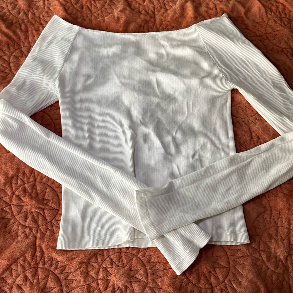 Brandy Melville white off the shoulder top